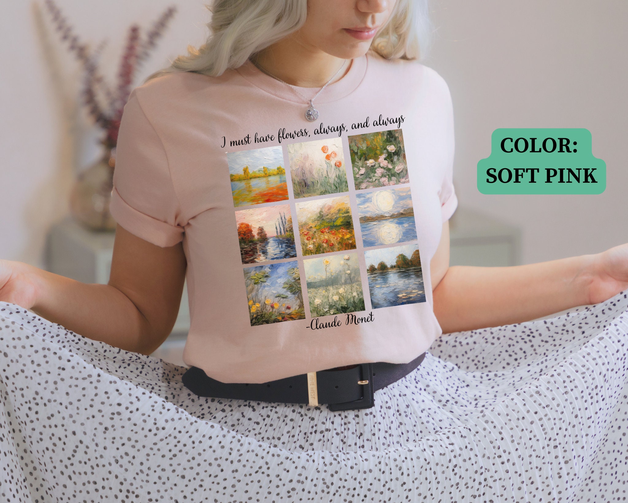 クロード・モネ シャツ クロード・モネ プリント Tシャツ クロード 