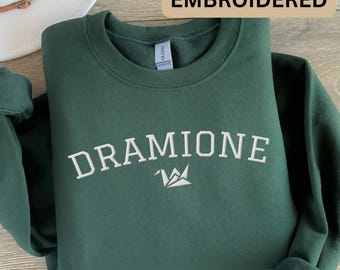 Sudadera bordada de Dramione, camiseta de fanfiction de Draco, regalo de fanfiction, fanfiction de Ao3, fandom literario, romance, de enemigos a amantes, romance