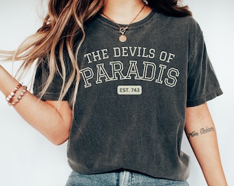 Devils of Paradis Comfort Colors® Shirt Indie Cosplay Fan Gift Gothic Grunge Unisex Tee Cool Halloween Tshirt Fandom Merch Gift for Him