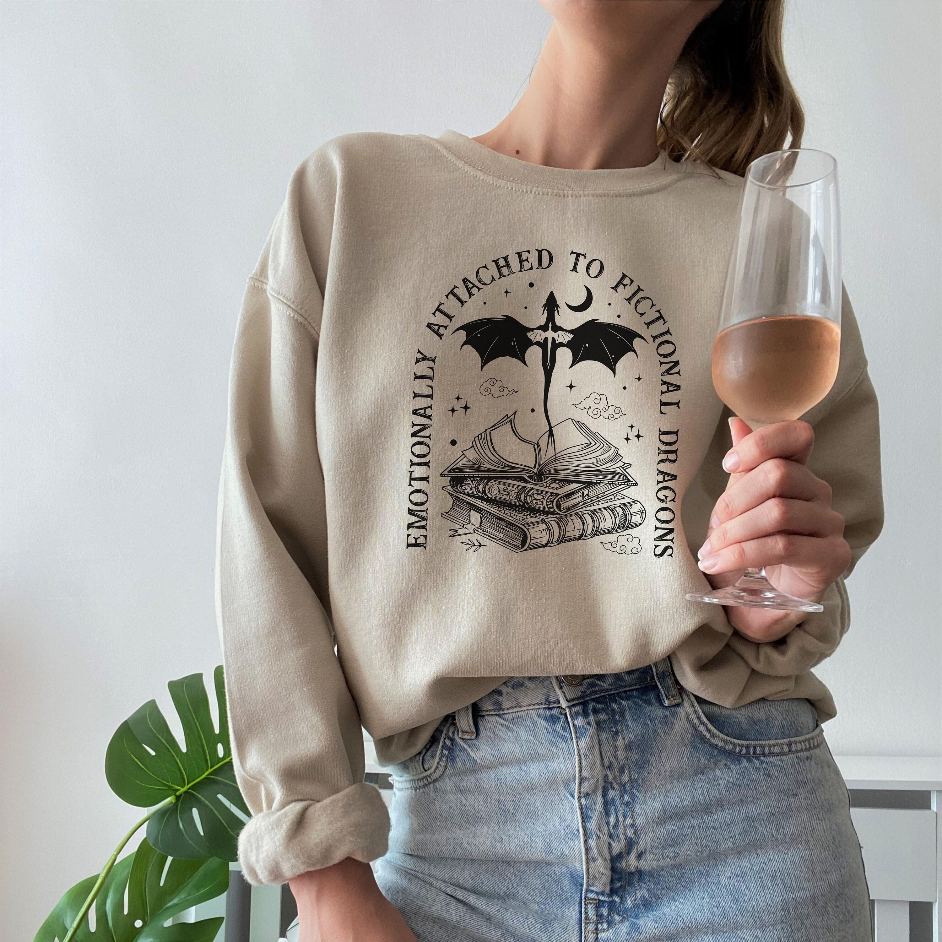 reading sweatshirt, book lover, fandom fairycore, dark academia clothing, literature bookish gift, bibliophile, magic fantasy, fairy shirt