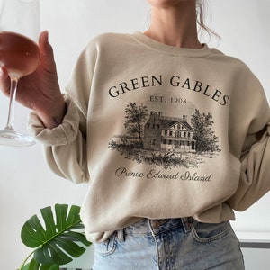 Green Gables Fandom sweatshirt Bookstagram shirt light academia cottagecore clothes fandom reading book sweater literature literary gift zdjęcie 6