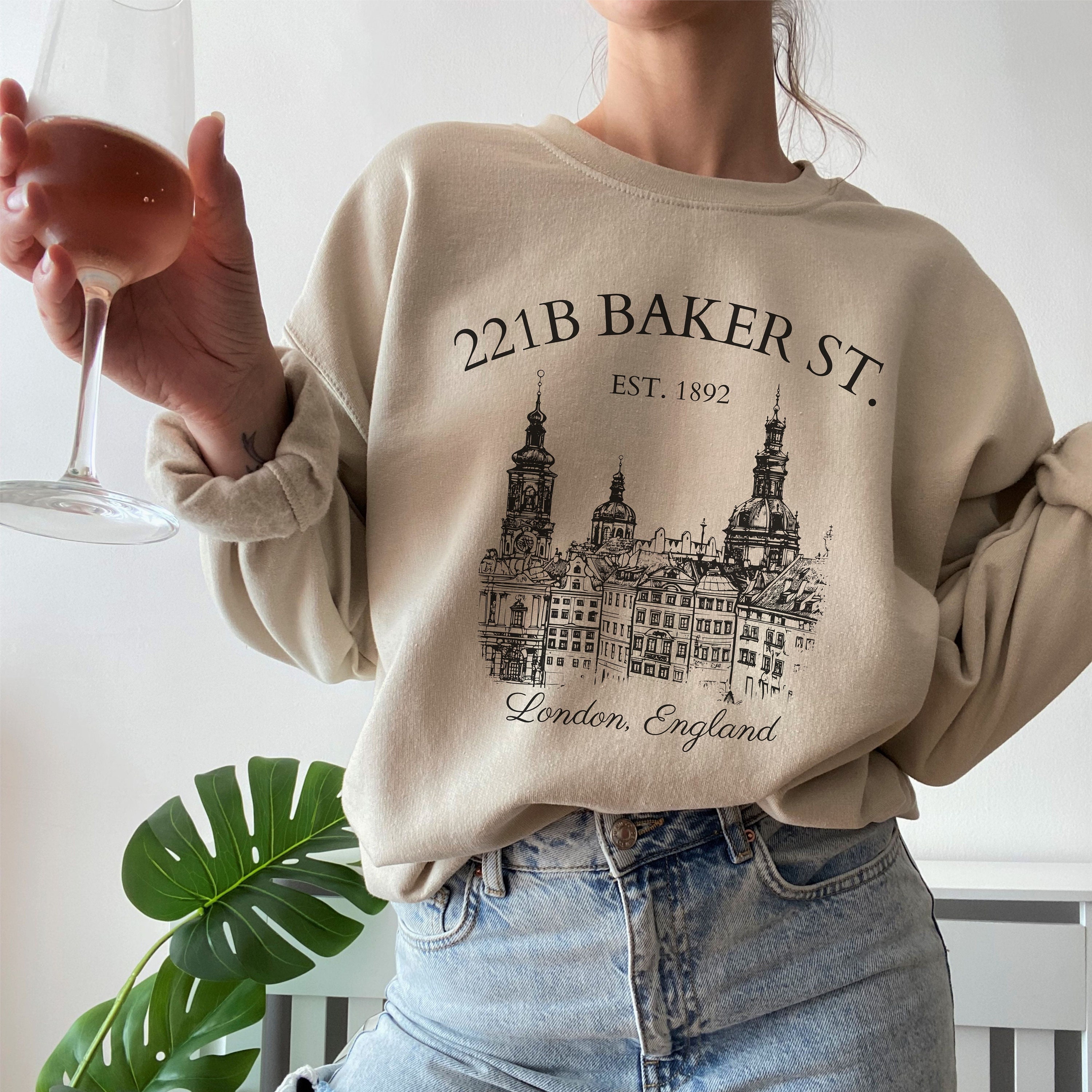 シャーロック・ホームズ スウェットシャツ 221B ベイカーストリート 