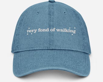 Bestickte Stolz und Vorurteil Denim Hut Sehr gern Zitat Baseballmütze Jane Austen Fandom Merch Light Academia Buch Geschenk für Sie