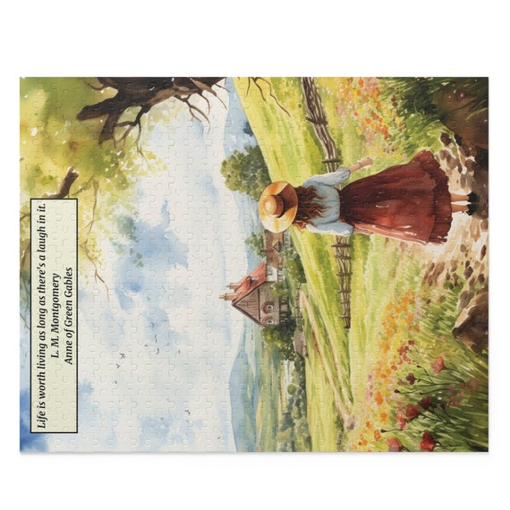 Green Gables Fandom Puzzle, Anne With an E Print, Light Academia