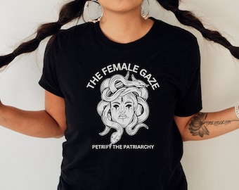 Medusa Feminist Shirt, Greek Mythology T-Shirt, Greek Myth Goddess Tee, Ancient Greece Tee, Dark Academia Clothes, Gothic Gift for Her