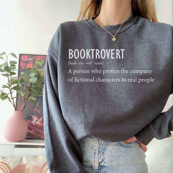 booktrovert sweatshirt, booktok fandom, literatur shirt, love reading, teacher Christmas birthday, gift for her, literary book sweater