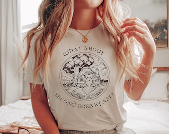 love reading shirt vintage teacher fandom tshirt second breakfast ringer clothes light academia literary gift iterature book lover clothing
