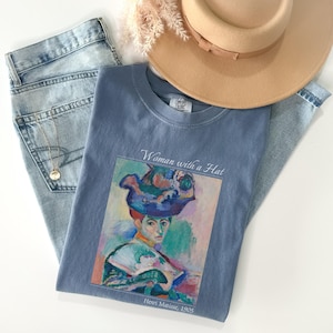 Henri Matisse Comfort Colors® Shirt Woman With A Hat Tshirt Famous Painting T-shirt Art Lover Tee French Art Tee Vintage Artwork Artist Gift