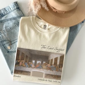 The Last Supper Comfort Colors® Shirt Famous Painting Tshirt Leonardo Da Vinci Art T-shirt Gift for Artist Renaissance Artwork Merch Tee
