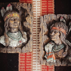 Pair of Natives Wall Decor
