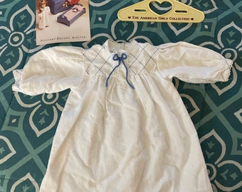 American Girl Kirstens White Flannel Nightgown Pleasant Company Retired