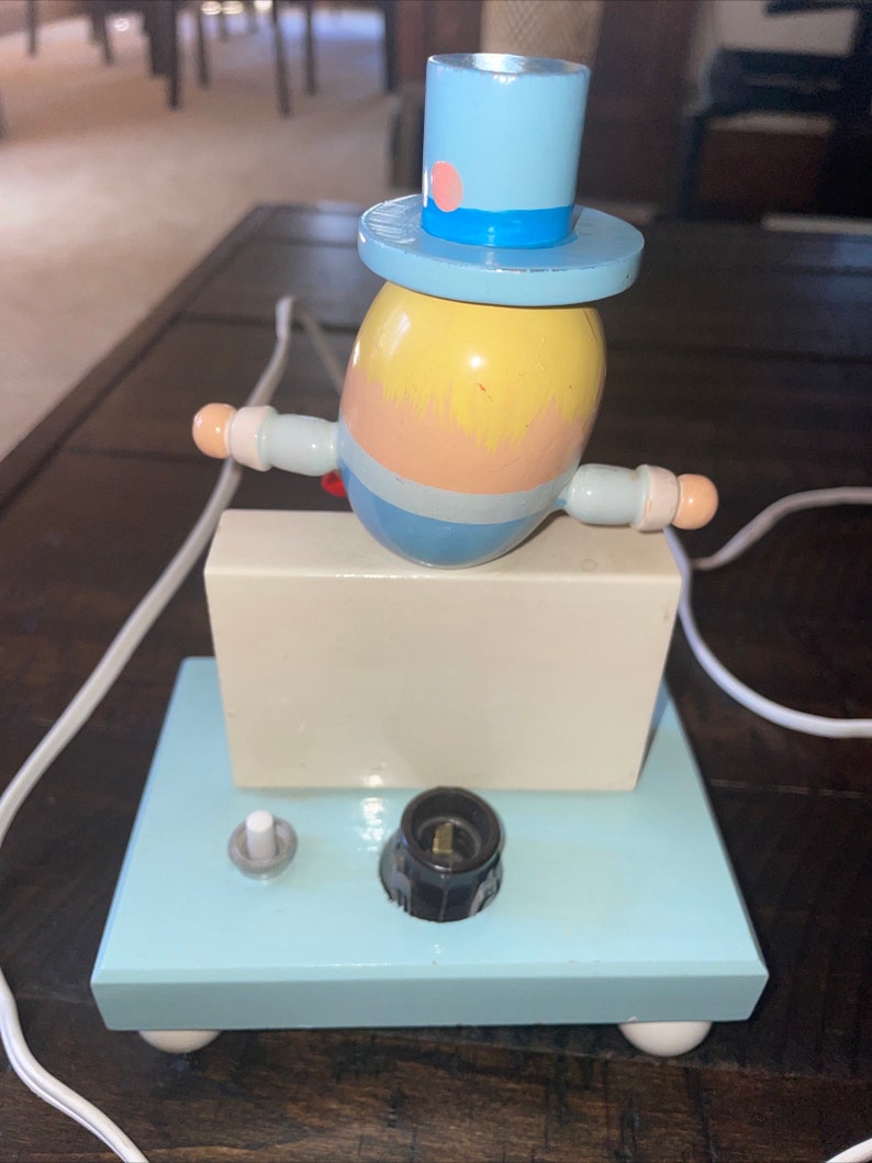 1960s Wood Humpty Dumpty Kids Nursery Night Light - Works - Vintage - Etsy