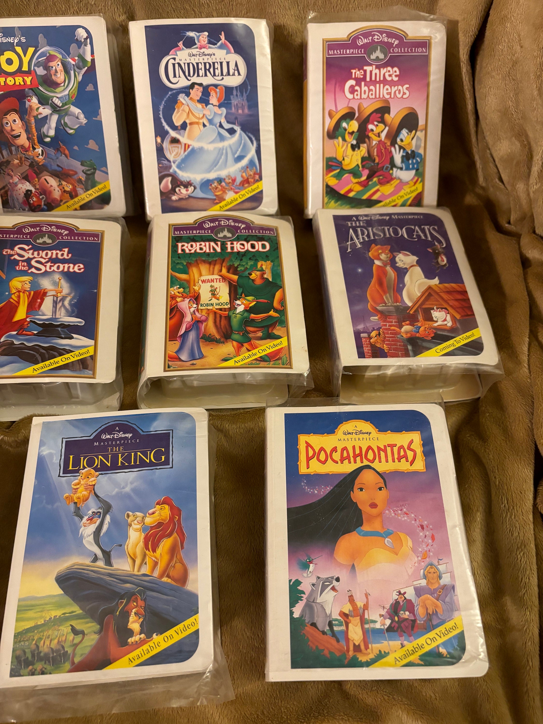 Mcdonalds Walt Disney Masterpiece Collection Happy Meal VHS Toys