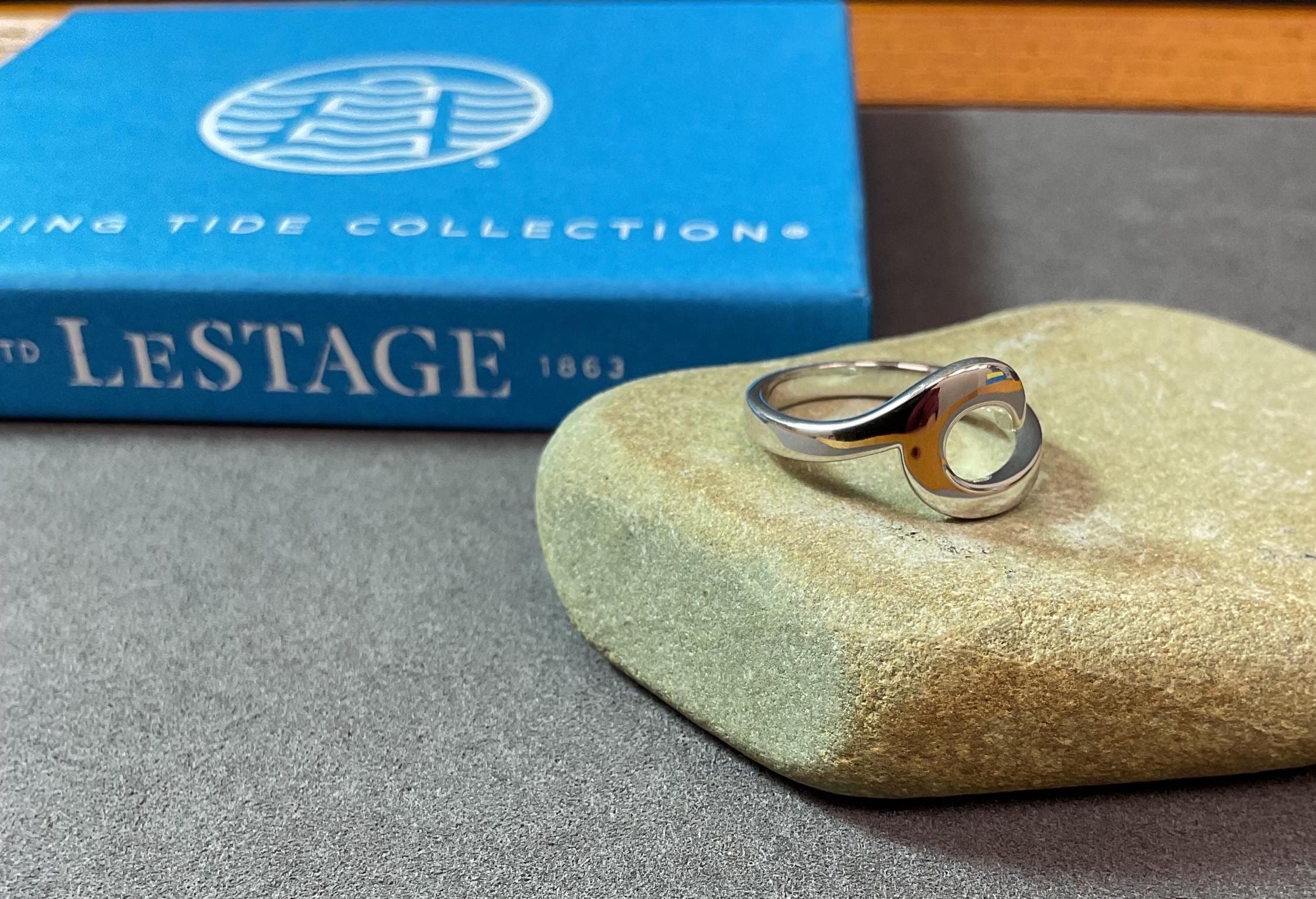 LeStage Cape Cod Wave Ring: Sterling Silver Jewelry