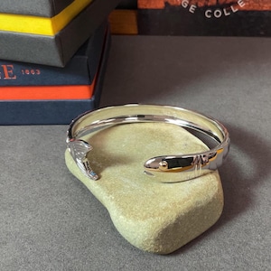 LeStage Cape Cod Sterling Silver Fish Bangle: Evening Tide Collection