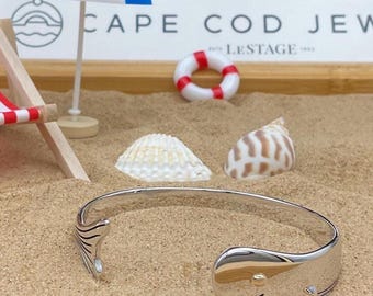 Sterling Silver Whale Bracelet - LeStage Cape Cod Jewelry