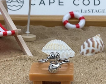 Sterling Silver Cape Cod Shell Ring - LeStage Evening Tides Collection