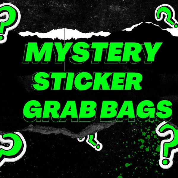 Mystery Sticker Grab Bag - Random Stickers - Whole Shop