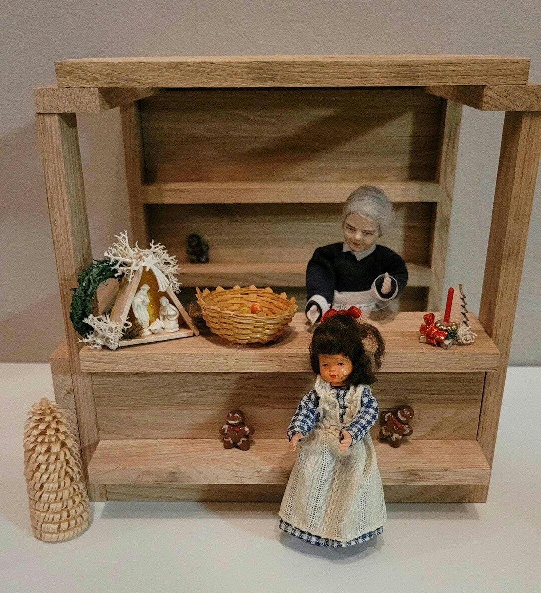 Melody Jane Puppenhaus-Schild „Nordpol“ – 1:12 Maßstab, Holz, Handgefertigt