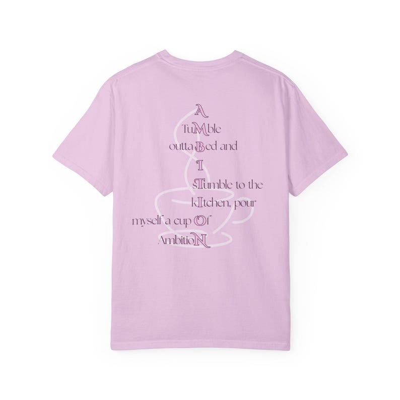 Cup of Ambition Shirt Dolly Nine to Five Shirt Coffee Cup Of Ambition Shirt / Comfort Colors Orchid