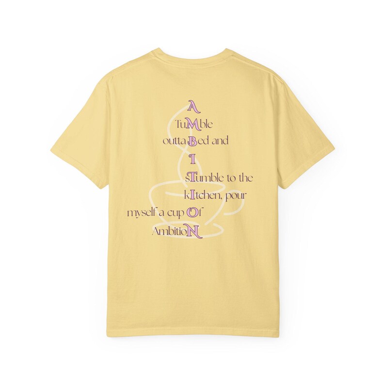 Cup of Ambition Shirt Dolly Nine to Five Shirt Coffee Cup Of Ambition Shirt / Comfort Colors Butter
