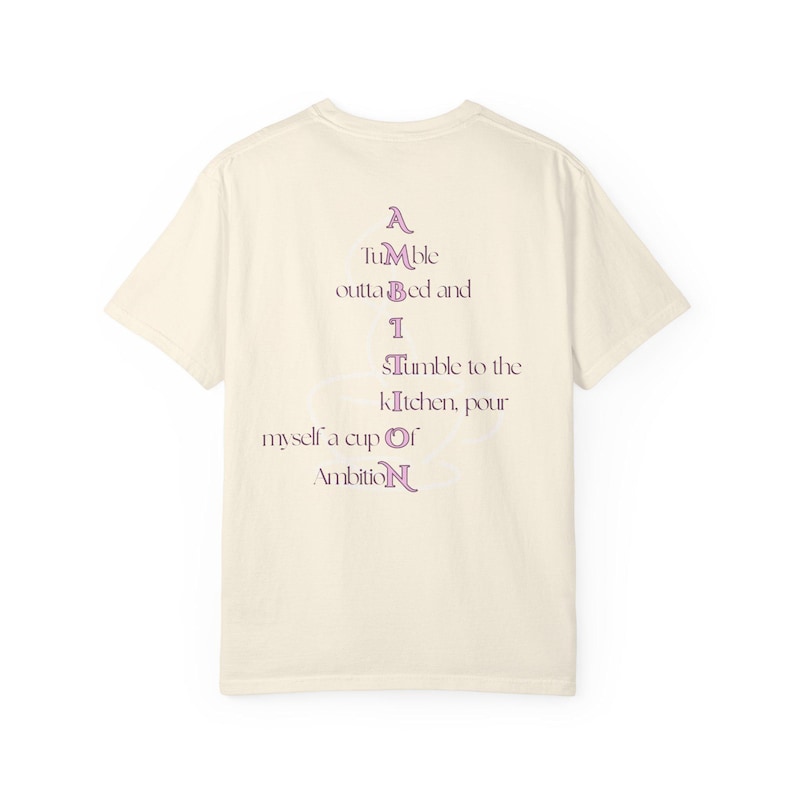 Cup of Ambition Shirt Dolly Nine to Five Shirt Coffee Cup Of Ambition Shirt / Comfort Colors Ivory