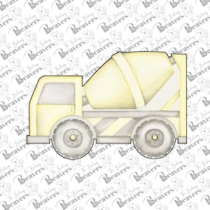 Concrete Mixer Truck Cookie Cutter