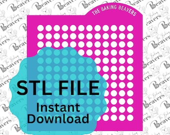 STL: cirkelstrooisjabloon (digitale download)