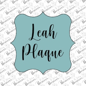 Leah Plaque Cookie Cutter
