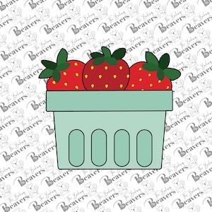 Strawberry Carton Cookie Cutter