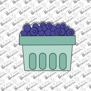 Blueberry Carton Cookie Cutter