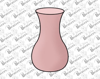 Tall Flower Vase Cookie Cutter
