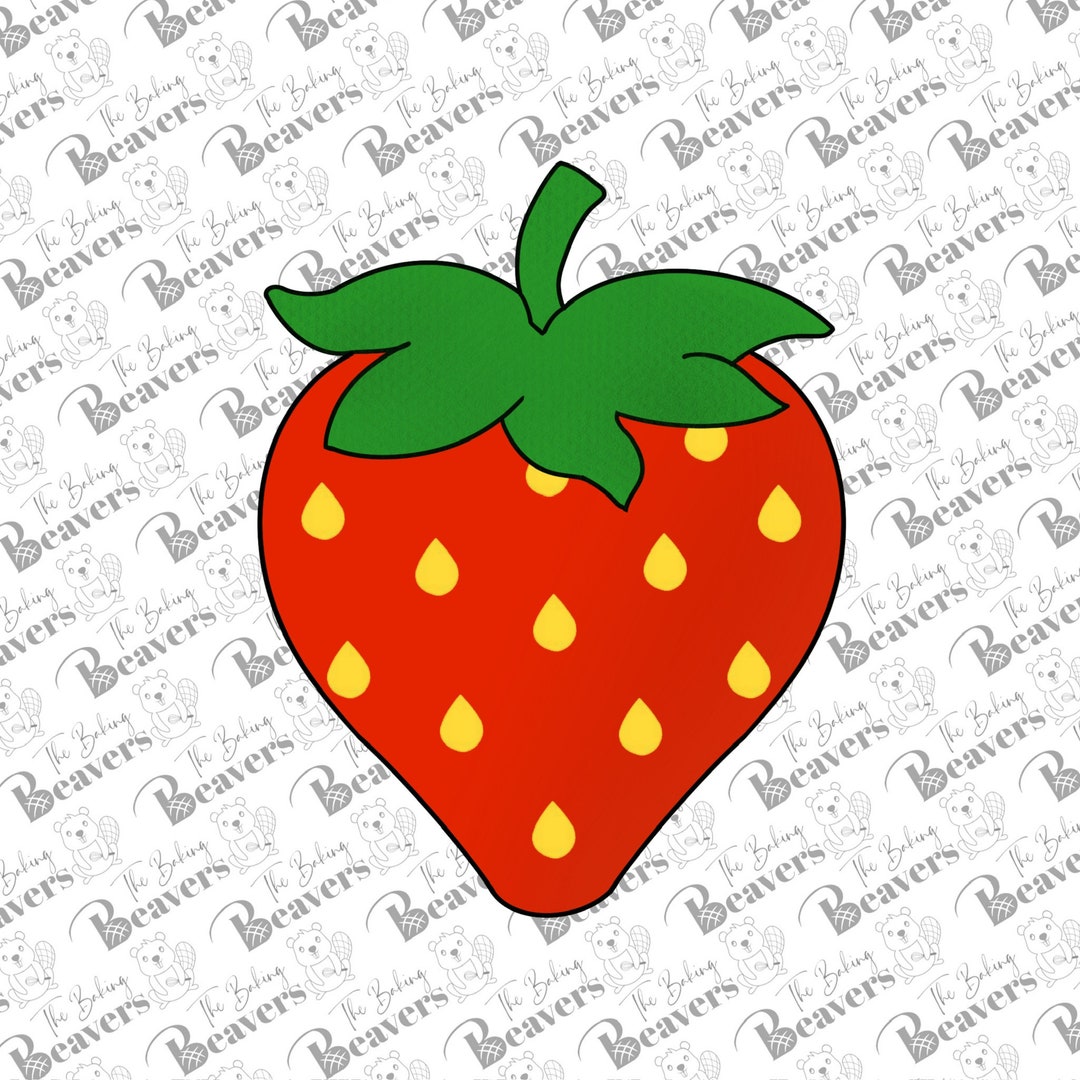 Strawberry Shaped Cookie Cutter - Stainless Steel Baking Tool For Cookies, Fruits, Crafts