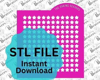 STL - Star Sprinkle Stencil (digital download)
