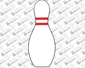 Bowling Pin Cookie Cutter (recommend sizing up)