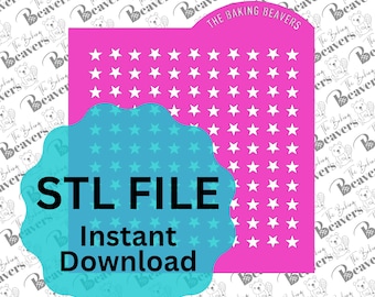 STL - Pointed Star Sprinkle Stencil (digital download)