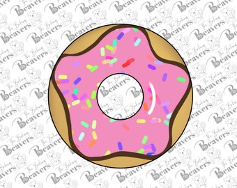 Donut Cookie Cutter (Center Hole Bridged to Cut Out)