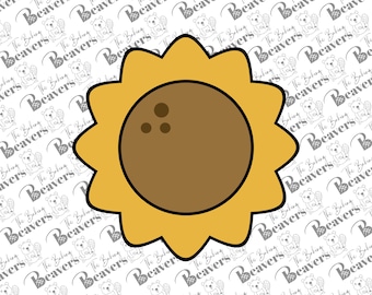 Sunflower (chunky version) Cookie Cutter