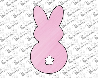 Bunny Cookie Cutter (recommend sizing up)