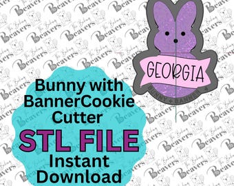 STL - Stehender Hase mit Fahne (digitaler Download)