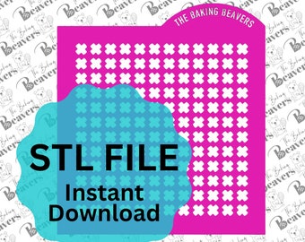 STL - X-Shaped Sprinkle Stencil (digital download)