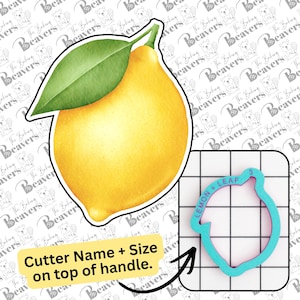 Lemon with leaf Cookie Cutter