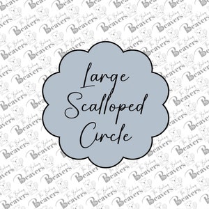 Scalloped Edge Circle Plaque Cookie Cutter