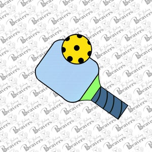 Pickle Ball Paddle and Ball Cookie Cutter