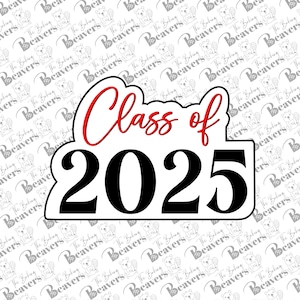 Class of 2025 Text Cookie Cutter