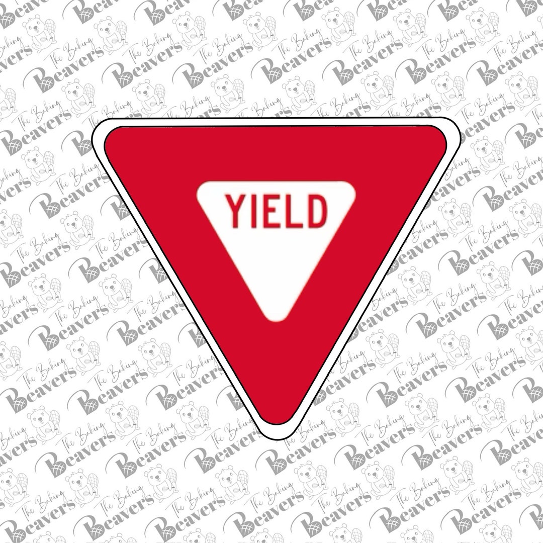 Yield Sign Crying Yield Sign Cookie Cutter - Etsy