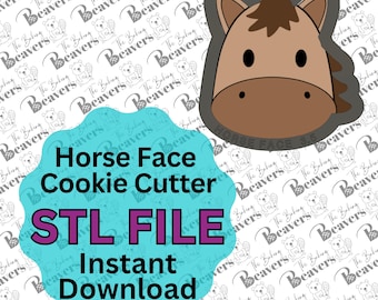 STL - Horse Face (digital download)