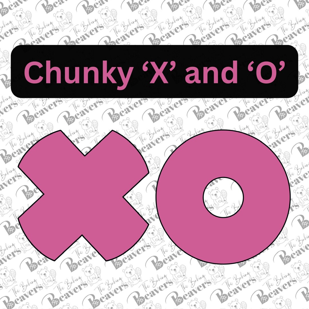 Chunky X and O Cookie Cutters individually or Set of 2 Etsy