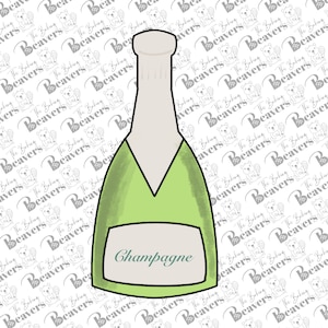 Champagne Bottle Cookie Cutter