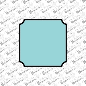 Tapered Corner Square Plaque Cookie Cutter